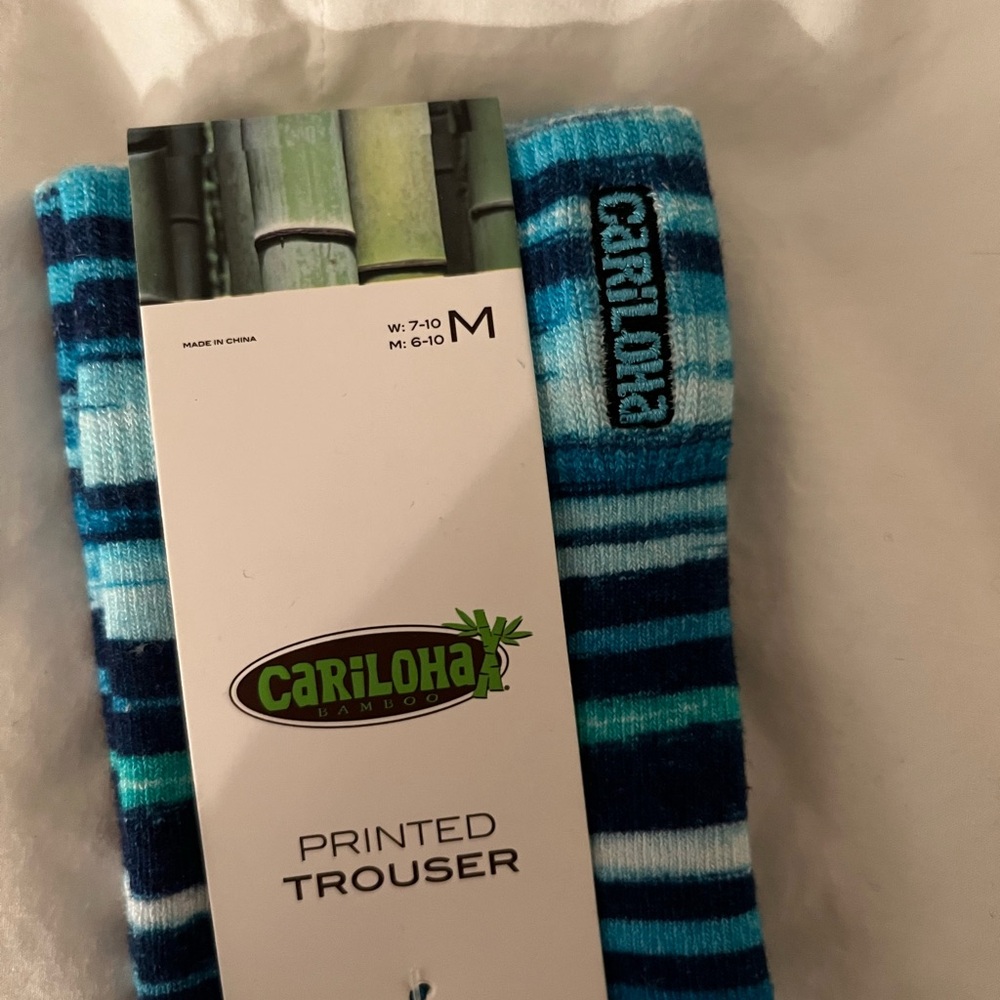 Blue trouser socks